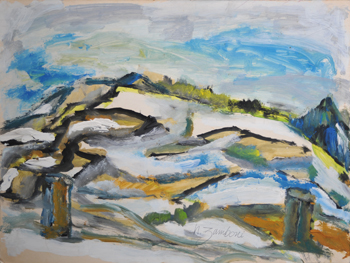 Snow Scene in Blur - Casein #025