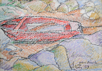 Weed Beach Darien, CT - Crayon #027