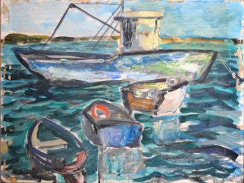 Boats, Sewaren, NJ - Casein #029