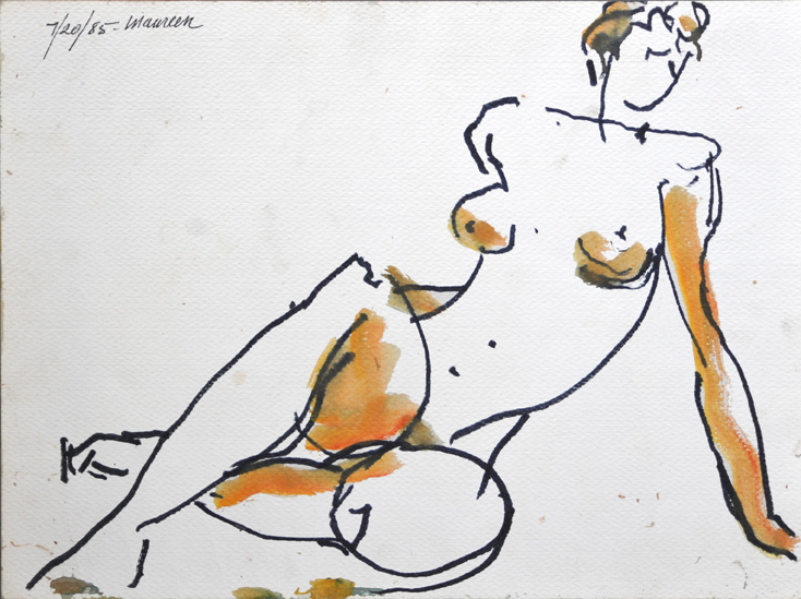 Maureen - Black Pen & Wash #054